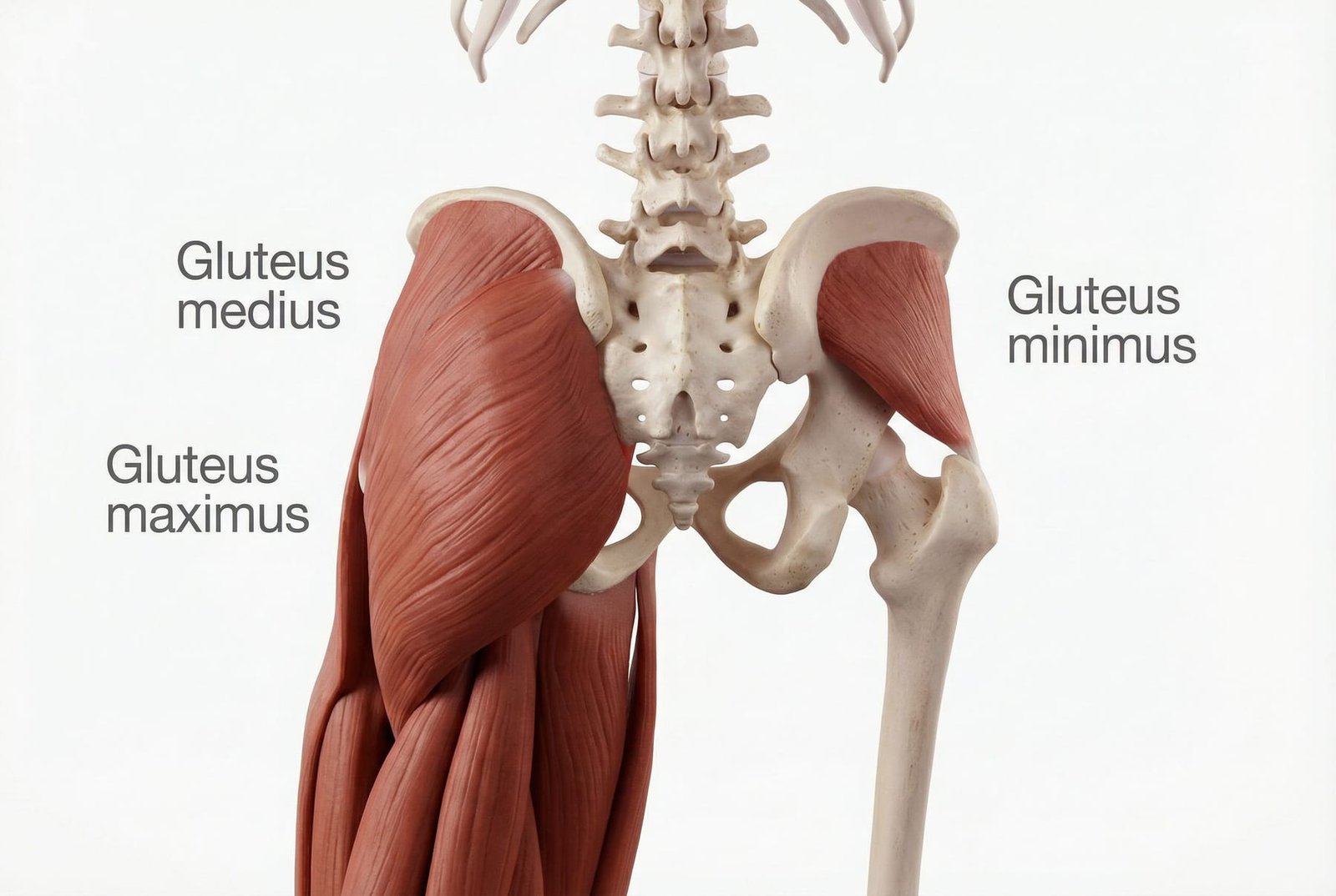 Musculus gluteus medius und minimus