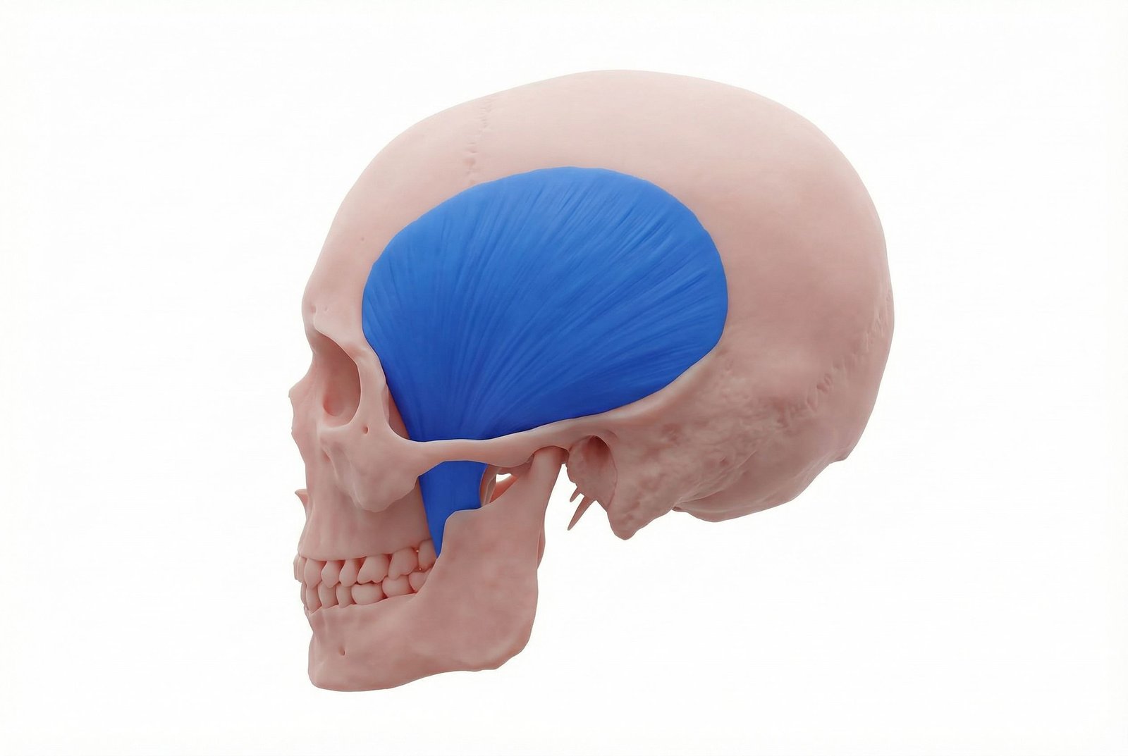 Temporalis Muscle Anatomy Lateral View of Skull
