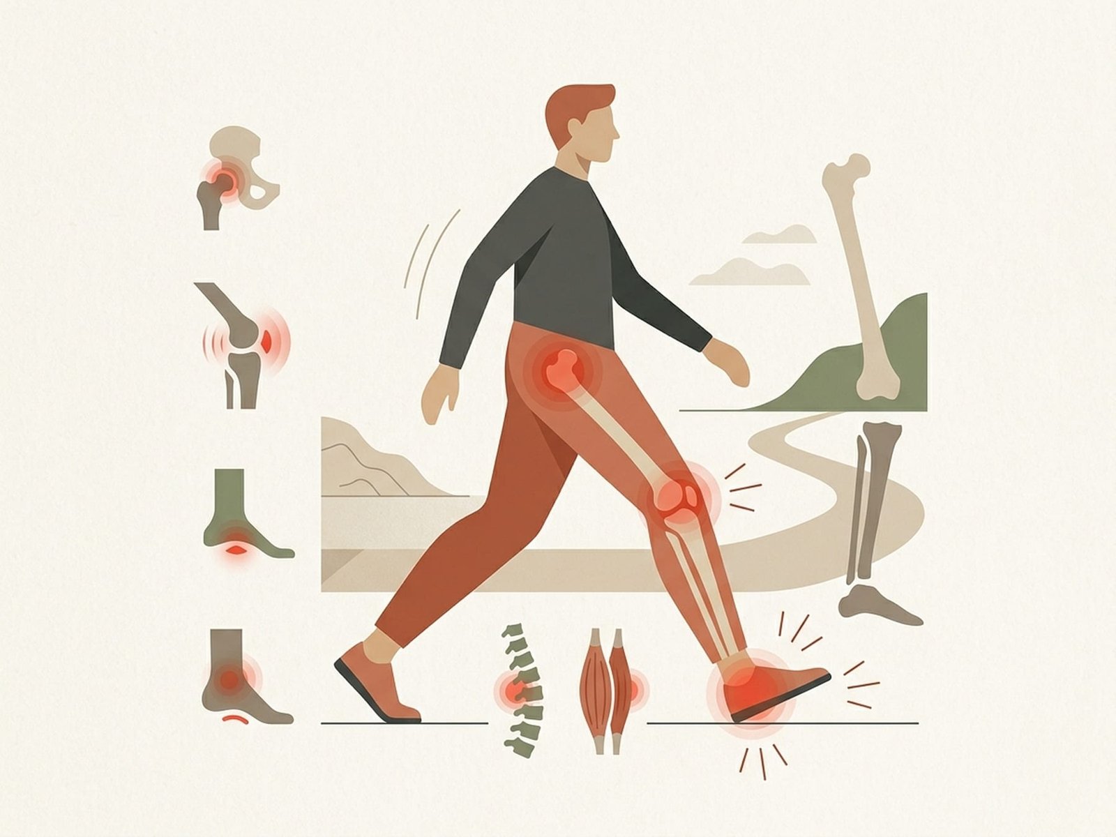 Bénéfices de la marche pour la santé myofasciale